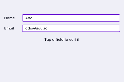 Tap-to-Edit Popup Form