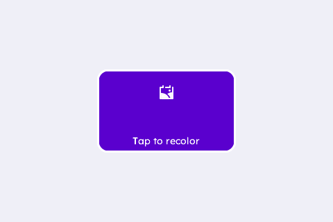 Clickable Box (tap to recolour)
