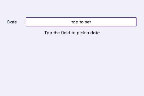 Modal Date Picker
