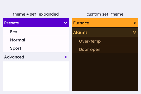 Styling & Programmatic State