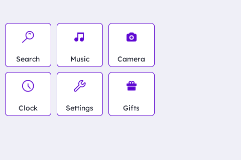 Icon Gallery / App Launcher Grid