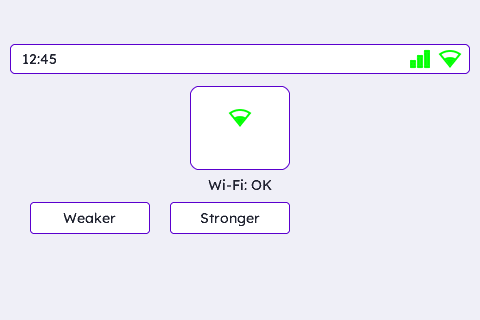 Live Status Bar: Icon as State