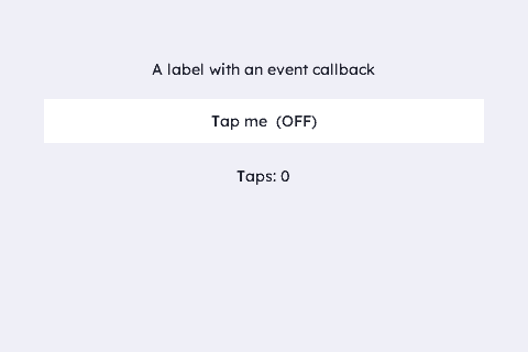Clickable Label