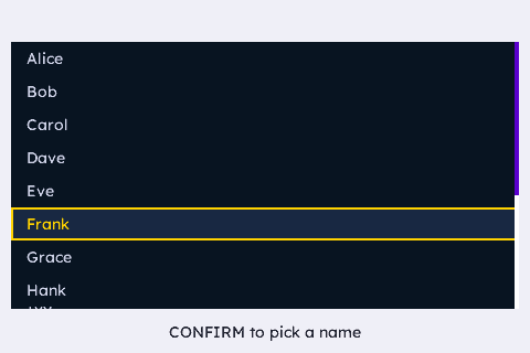 Styled Contacts + on_select
