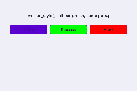 Colour Presets (one popup, restyled)