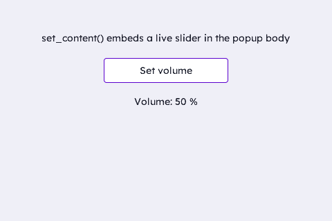 Popup Form (embedded slider)