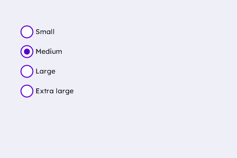 Radio Button Widget