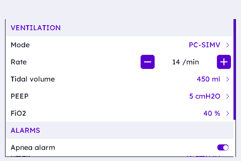 Settings Review (Embedded in a uList)