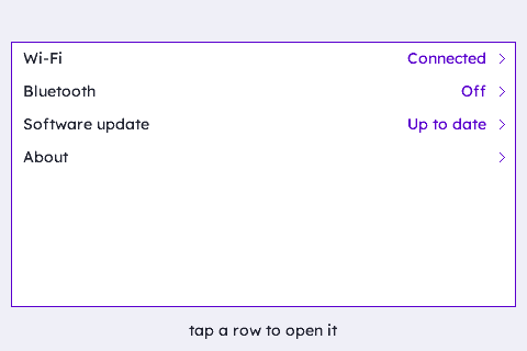 uList Widget